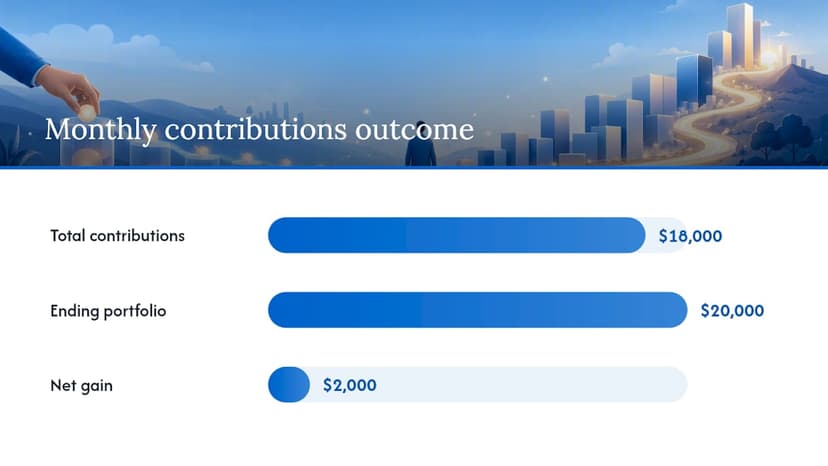 CAGR and XIRR comparison for monthly contributions
